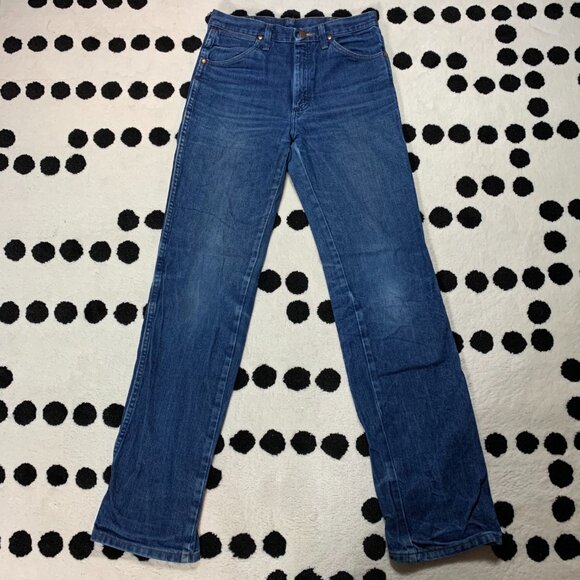 Wrangler Jeans Cowboy Cut Bootcut Mens 28x34 Blue Denim 936PWD Western Rodeo - Picture 4 of 14